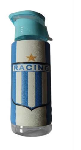 Botella Deportiva Racing Club Forrada En Eco Cuero