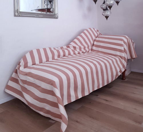 Imagen 5 de 5 de Manta Tusor Cubre Sillón Pie De Cama 200x150cm 100% Algodón