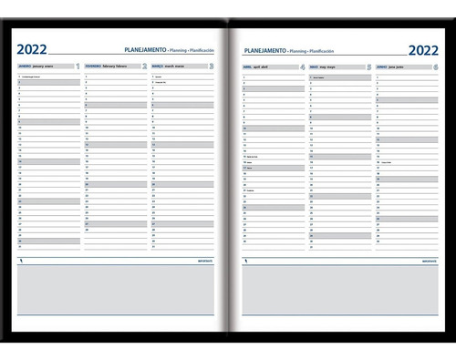 Imagem 3 de 4 de Agenda Semanal Executiva Weekly Costurada Foroni 2022