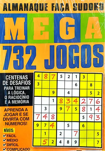 Revista Sudoku Médio & Difícil Mais De 450 Jogos.