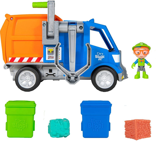 Camión De Reciclaje Blippi - Incluye Figura De Juguete De Pe