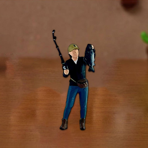 1/64 Modelo De Escena De Figura Masculina De Con Pez
