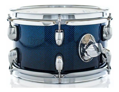 Bateria X-pro Upper Compact Blue Sparkle Com Bumbo 16