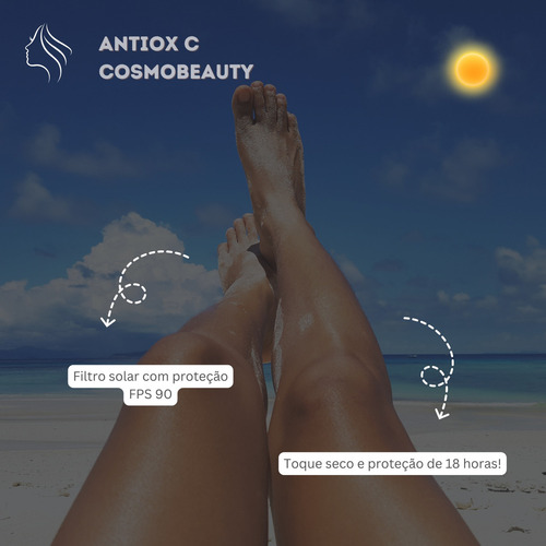 Cosmobeauty Filtro Solar Facial Antiox C Protect Fps 90 50g
