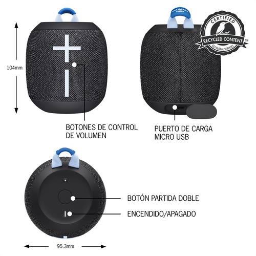 Parlante Impermeable Bluetooth Ultimate Ears Wonderboom 3
