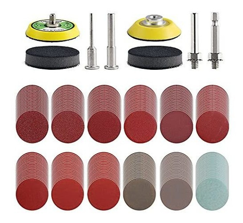 Tshya 240pcs 2inch Sanding Discs Pad Variety Kit For Drill G