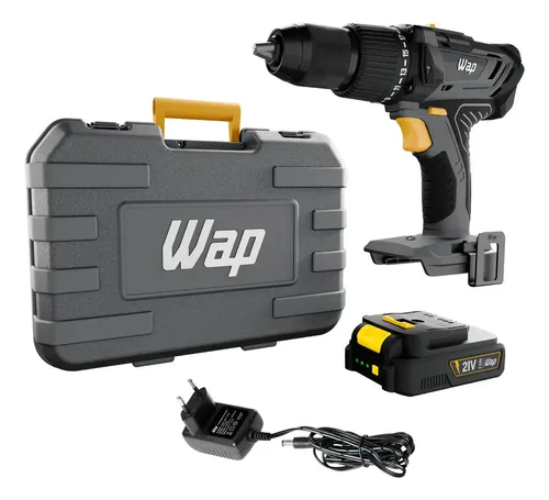 Parafusadeira E Furadeira De Impacto K21 ID03 Sem Fio Com Maleta ...