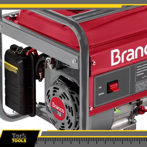 Gerador À Gasolina P/ Manual 7cv 3500w Avr B4t3500 Branco