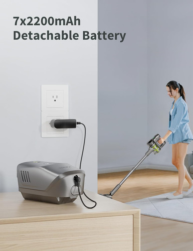 Aspirador Inalámbrico Kalado Kcv01 Con Batería De 26 Kpa Y 4