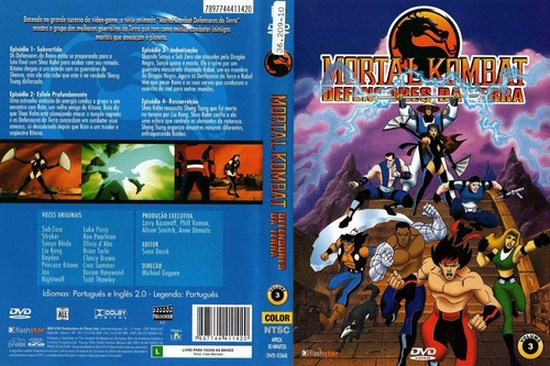Mortal Kombat Defensores Da Terra 3 Dvd Original Lacrado