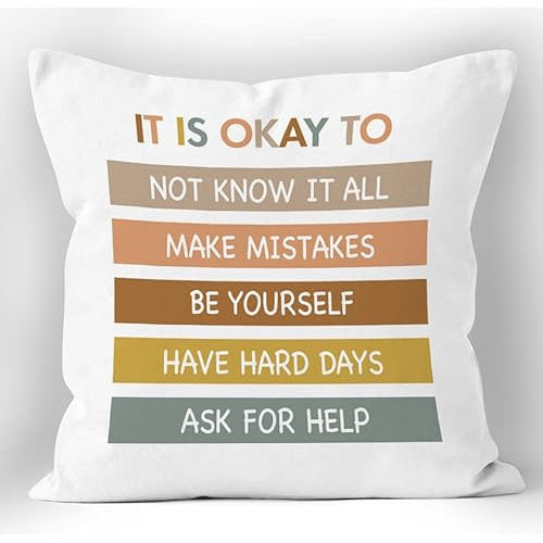 Funda De Almohada Boho Frases Inspiradoras  Está Bien ...