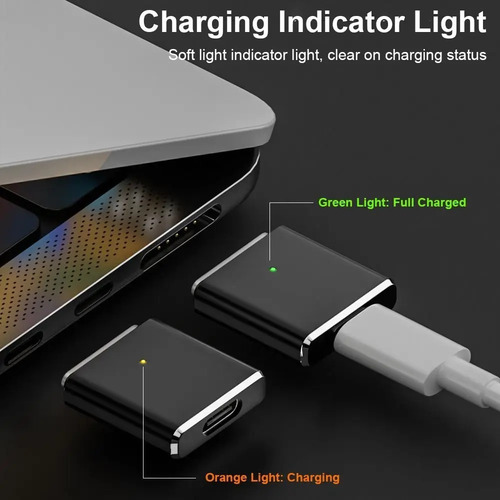 Adaptador De Carga Ubs-c A Magsafe 3 Para Macbook Air Pro Plateado