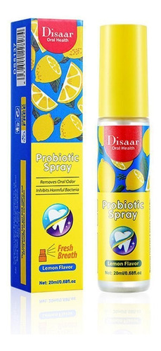 Spray Bucal Probiótico Mal Aliento Refrescante Menta Higiene