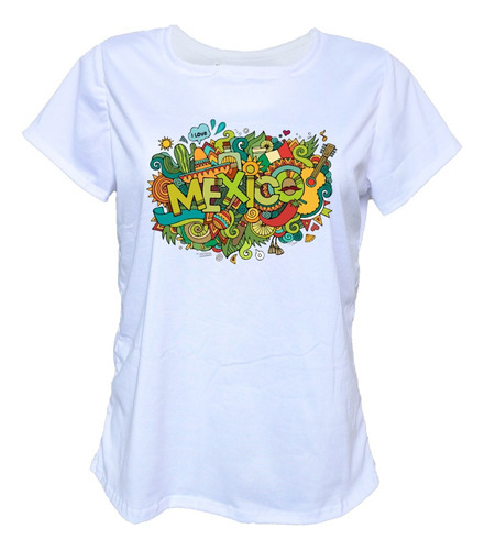 Blusa Playera I Love Mexico Moda Camiseta Mujer