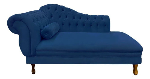 Recamier Madrid 1,60 Suede Azul Marinho  - Bandiera Decor