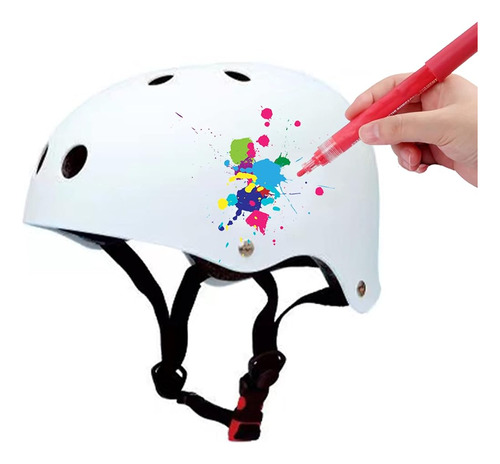 Acfly Skateboard Bike Cycling Helmet Diy Craft Graffiti, Ade
