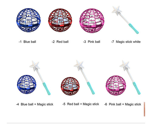 Volador Bola Spinner Con Luz Led Control De Mano De Regalo
