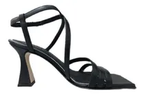 Comprar Sandalia Mujer Cuero Saverio Di Ricci Negra Con Tiras Jena.