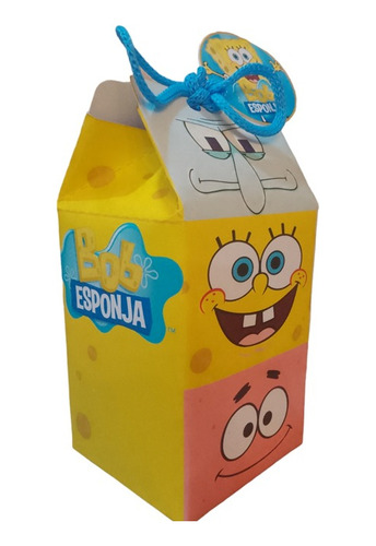 10 Cajitas Milk Box Bob Esponja