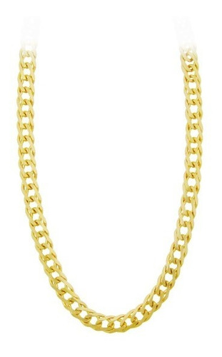 Cadena Doble Rombo 14 Kilates 4 Mm X 60 Cm Oro Sólido 14k Color Amarillo