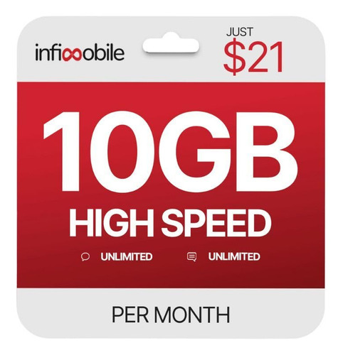 Plan Prepagado Infimobile 6 Meses 10gb Ilimitado 4g/5g