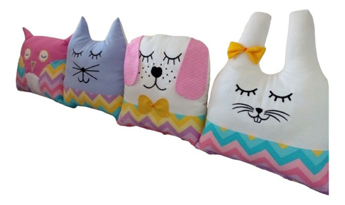  Chichoneras Almohadas Animalitos Montessori Cuna Cama C0a6