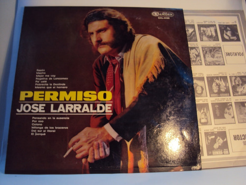 Vinilo Lp 114 Permiso Jose Larralde