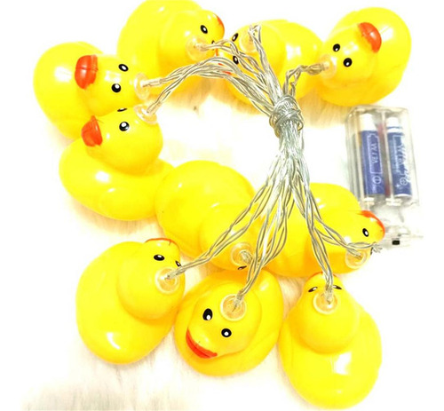 Cadena Led Con Bonito Minipato Amarillo Para Jardín