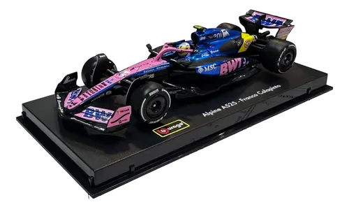 Auto F1 Coleccionable 1:43 Burago Edicion Limitada Colapinto Rosa/azul/amarillo