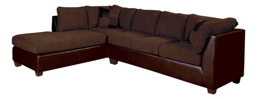 Sofá Seccional Padua Izquierdo Pu / Velvet Latam Home