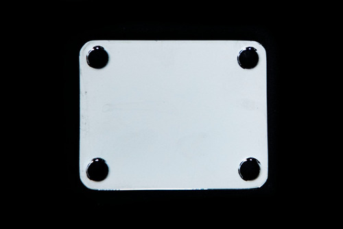 Neck Plate Placa De Brazo Para Guitarra Universal Diseño Cromo