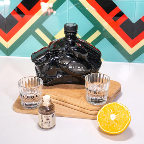 Mezcal Mitre Artesanal Joven 750 Ml + Kit Mezcalero
