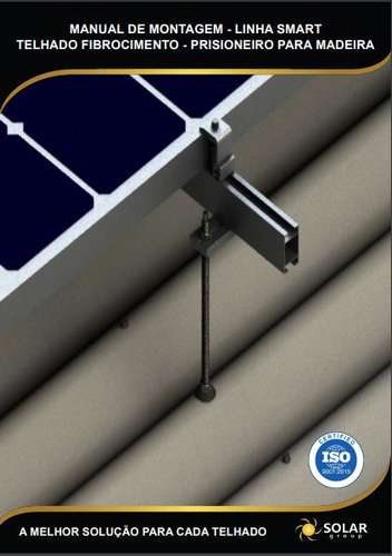 Kit P/ 4 Módulos Fibrocimento - Solar Group Linha Smart 1200