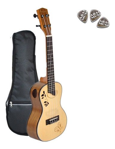 Ukelele Concierto Caoba Ashland 24'' Funda Original Pua