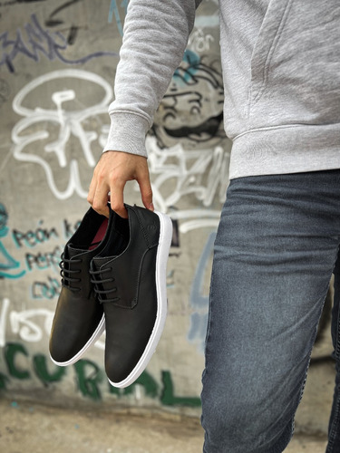 Zapatos Zapatillas De Vestir Urbano Cuero Hombre Libertarios