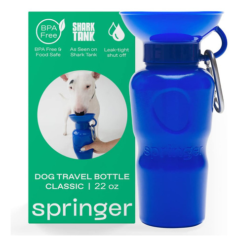 Botella De Agua Para Perros Springer Portable Travel 650 Ml