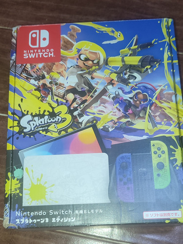 Solo Caja Nintendo Switch Oled Splatoon Special Edition Jp