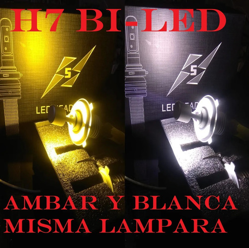 H7 Blanca/ámbar En La Misma Lámpara 6500k 2mil Y 1800 Lúmen