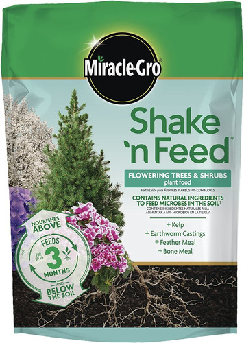 Miracle-gro Shake 'n Rss Flowering Árboles Y Arbustos Planta