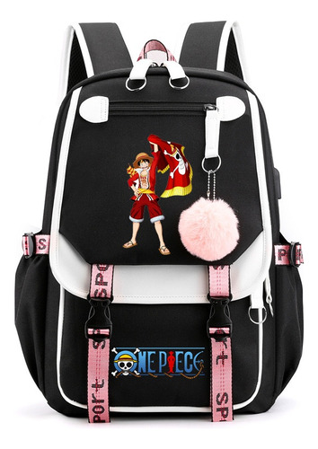 Mochila De Instituto Cm One Piece Para Niños