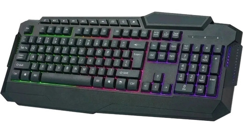 Teclado Gamer De Lujo Retroiluminado Rgb Cable 150cm Usb Ñ