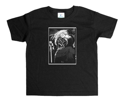 Remera Negra Fullmetal Alchemist Brotherhood Art#34