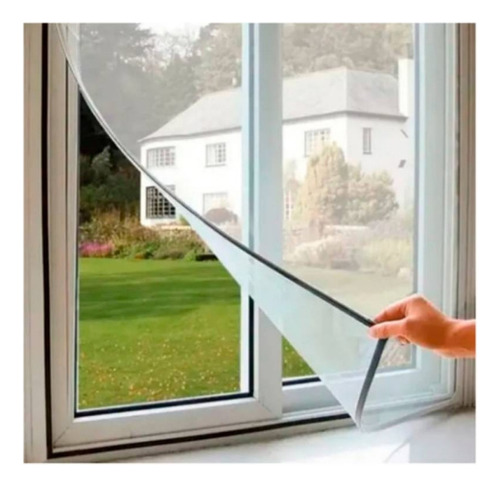 Cortina Malla Anti Mosquitos Ventana Con Velcro Iman