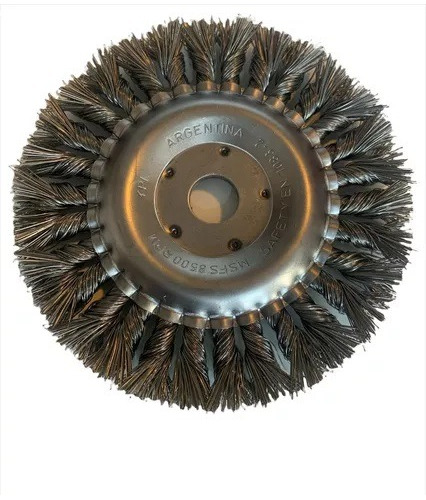 Cepillo Circular Trenzado Fpl Eje22/16 -alambre Templado 0,8 Color Gris