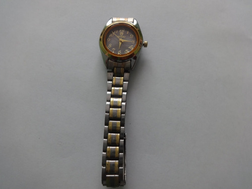 Relógio De Pulso Aço Inox Prateado C/ Dourado Orimet
