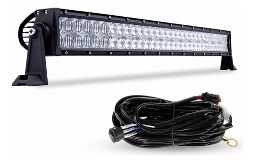 Barra Led Recta Blanca 32 Estrobo 30,000l Pickup Razer