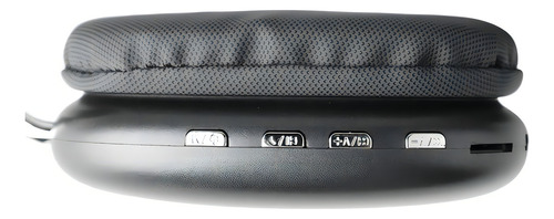 Fones de ouvido Bluetooth P9 sem fio estéreo pretos retráteis pretos, cor preta