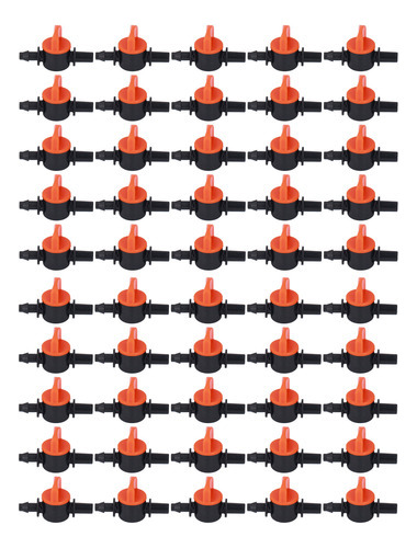 50 Válvulas De Riego Por Goteo De 4/7 Mm De Diámetro Exterio