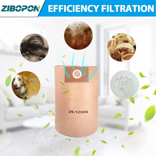 Paquete De 6 Bolsas De Filtro Desechables 25-1230 De Repu...