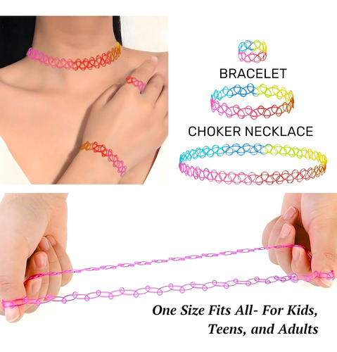 Bodyj4you 30 Piezas Gargantilla Collar Pulsera Anillo Conjun